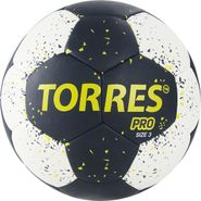 Мяч ганд. &quot;TORRES PRO&quot; арт.H32163, р.3, ПУ, 4 подкл. слоя, черно-бел-желт 3 TORRES H32163