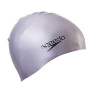 Шапочка для плав. &quot;SPEEDO Plain Molded Silicone Cap&quot;, арт.8-709849086, СЕРЕБРИСТЫЙ, силикон Senior SPEEDO 8-709849086