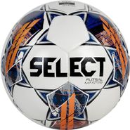 Мяч футзал. &quot;SELECT Futsal Master Grain V22&quot; арт.1043460006, р.4, 32пан, ПУ, руч.сш, бел-син-оранж 4 SELECT 1043460006