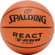 Мяч баск. SPALDING TF-250 React 76-803Z, р.5, композит. кожа (ПУ), коричн-черн. 5 SPALDING 76803z