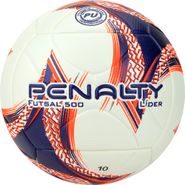 Мяч футзал. PENALTY BOLA FUTSAL LIDER XXIII, 5213411239-U, р.4, PU, термосшивка, бел-фиолет-оранж 4 PENALTY 5213411239-U