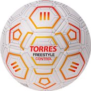 Мяч футб. TORRES Freestyle Control, F3231765, р.5, 32 п.,PU-Microfi, термосшив., бело-оран-сереб 5 TORRES F3231765