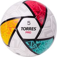 Мяч футб. TORRES Pro, F323985, р.5, 32 панел. EPU-Microf, 4 подкл. слоя, ручная сшивка, бело-мультик 5 TORRES F323985