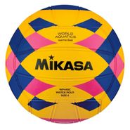 Мяч для водного поло MIKASA WP440C р.4, жен, FINA Approved, резина, вес 400-450гр, желт-сине-роз 4 MIKASA WP440C