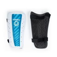 Щитки TORRES Match , FS2305S, р. S, без голеностопа, две заст. на лип, бело-голубой S TORRES FS2305S