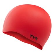 Шапочка для плав. TYR Wrinkle Free Silicone Cap, LCSO-610, КРАСНЫЙ, силикон Senior TYR LCSO-610