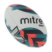 Мяч для регби MITRE Squad D4P, 5-BB1152B64, р. 5, резина, бело-зелено-черный 5 MITRE 5-BB1152B64