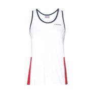 Майка жен. HEAD Club Tank Top 814429-WHRD-L, р.L, 92% полиэстер, 8% эластан, бело-красный L HEAD 814429-WHRD-L