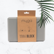 Блок для йоги MYGA Foam Yoga Block 23 х 14,5 х 7,7 см, серый