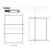 Такт. доска для вол. &quot;TORRES&quot;, арт.TR1001V, маркерная, с зажимом, в компл. маркер, белая Дл. 40 см, шир. 24 см TORRES TR1001V