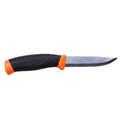 Нож Morakniv Companion F Orange, нержавеющая сталь, прорезиненная рукоять с оранжевыми накладкам, 11824 Morakniv