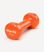 Гантель виниловая DB-101 2 кг, оранжевый Starfit ЦБ-00001448