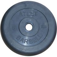 Диск обрезиненный BARBELL ATLET 5 кг / диаметр 31 мм MB BARBELL MB-AtletB31-5