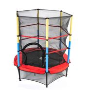 Батут DFC JUMP KIDS 55" красный с желто-синими стойками DFC 55INCH-JD-RYB