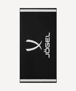 Полотенце спортивное ESSENTIAL Towel L, 70х140, черный/белый Jögel ЦБ-00004144