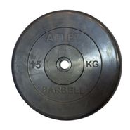 Диск обрезиненный BARBELL ATLET 15 кг / диаметр 26 мм MB BARBELL MB-AtletB26-15