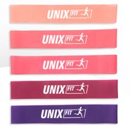 Резинки для фитнеса UNIX Fit 5 цветов, розовый, сиреневый UNIX Fit™ LBU5PCSPK