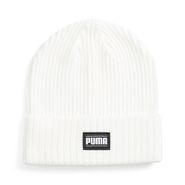 Шапка PUMA Ribbed Classic Cuff Beanie, 02403806, белый Универсальный 02403806