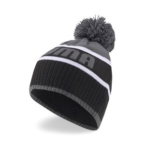 Шапка спортивная PUMA Pom Beanie, 02403901, черно-серый Взрослый 02403901