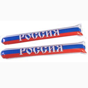 Надувные палки-стучалки Россия FAN-05, комплект из 2шт. 58,5х10,5 см, вес 10г FAN-05